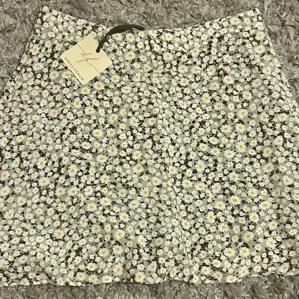 Floral Daisy Print Women's Skirt